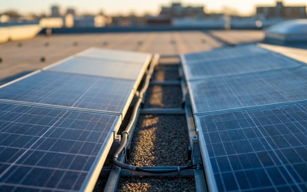 skygge orientering solceller erhverv