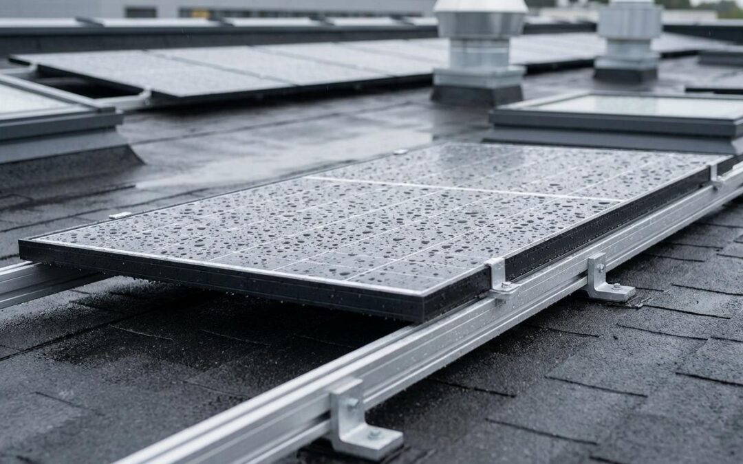 solceller fladt tag vs jord erhverv